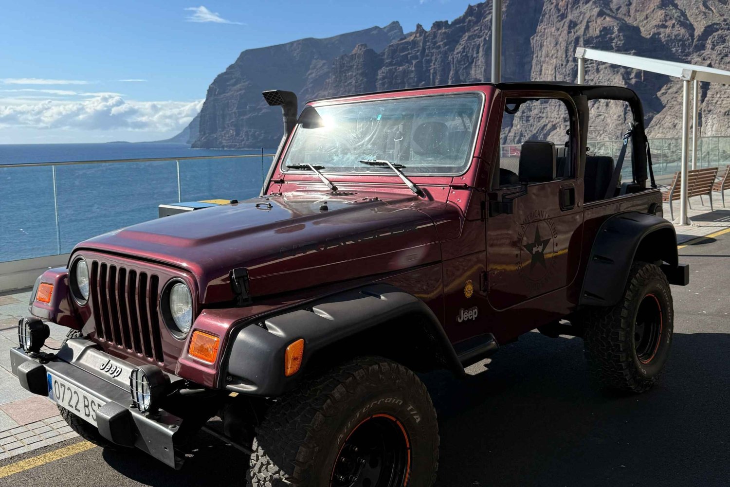 Tenerife : excursion côtière en Jeep Wrangler jusqu'à Los Gigantes et la côte sud