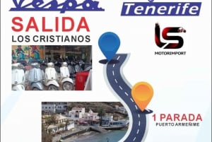 VESPA TOUR TENERIFE+BOAT TOUR CLIFFS OF THE GIANTS+BATH +LUNCH