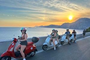 ТУР НА VESPA TENERIFE+ПОСЕЩЕНИЕ НА ЛОДКЕ LOS GIGANTES CLIFS+КУПАНИЕ+ОБЕД