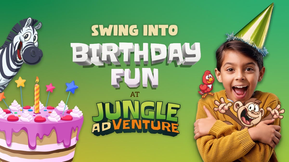 Diversión de Cumpleaños en Jungle Adventure, X-Sur
