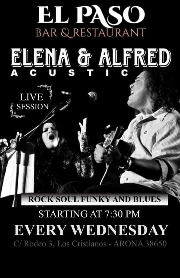 Elena & Alfred, acoustic live session at El Paso in Los Cristianos