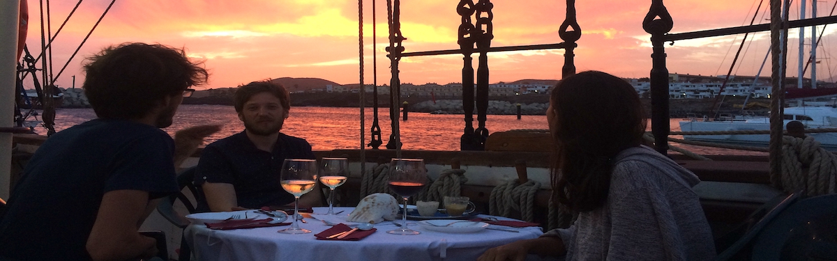 Friday Fine Dining Experience on board the Tall Ship