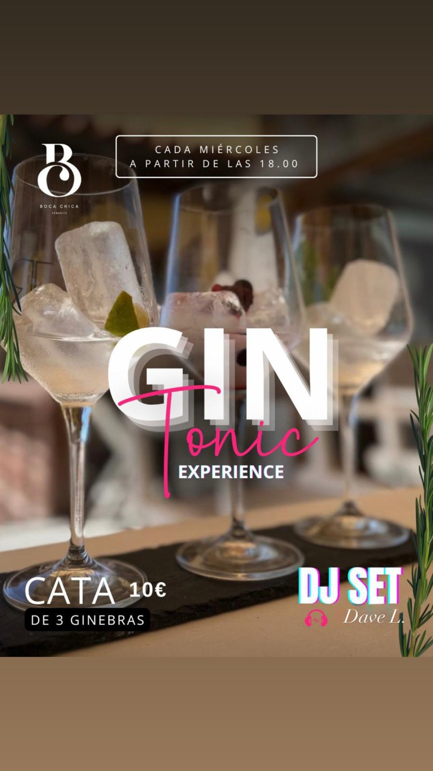 Gin Tonic Tasting Experience at Boca Chica