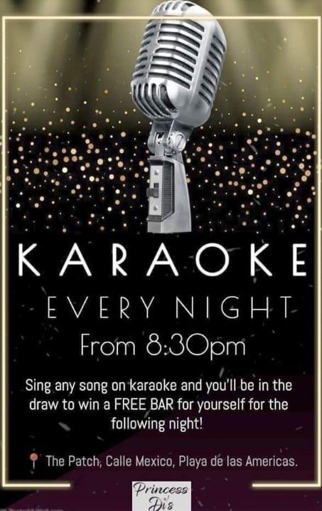 Karaoke todas as noites na Princesa Di's