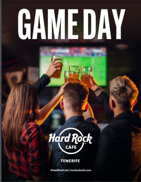 The Euros Game Day bij de Hard Rock Cafe, Tenerife.