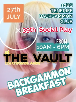 38. Backgammon Social Play ved The Vault, Los Cristianos