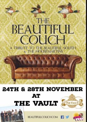 Beautiful Couch starring at The Vault Bar
