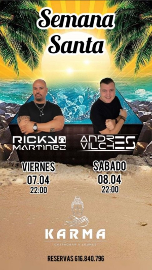 DJ Ricky Martínez en Karma Gastrobar and Lounge