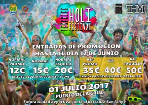 Holi Festival of Colours in Puerto de la Cruz
