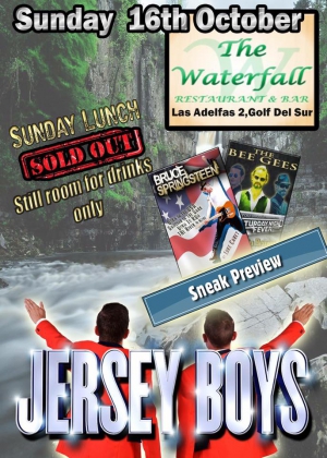 Jersey Boys at Waterfall Restaurant