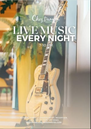 Live musikk hver kveld på Chez Damien, Playa de Las Americas