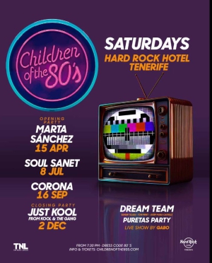Marta Sanchez live at the Children of the 80's Hard Rock Hotel