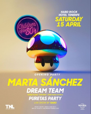 Marta Sanchez live at the Children of the 80's Hard Rock Hotel