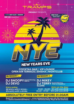 New Years Eve - Tramps Tenerife, The King of Clubs