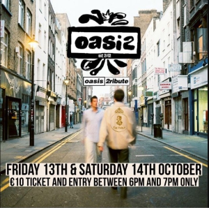 Oasis 2ribute Live at The Vault Bar