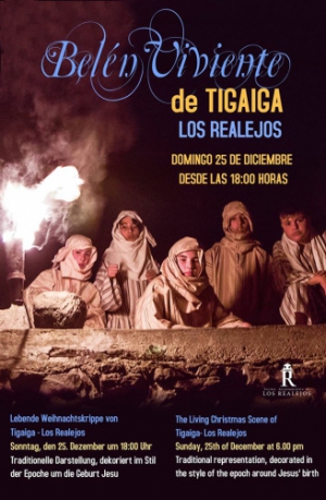 Real-Life Nativity Scene in Los Realejos