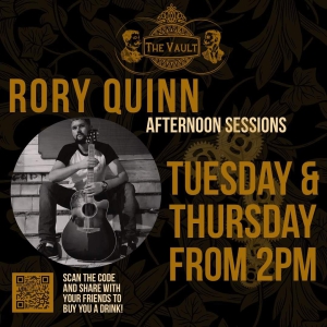 Rory Quinn at The Vault Bar from 2pm