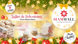 Christmas shortbread (polverones) workshop for kids at Siam Mall