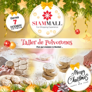 Christmas shortbread (polverones) workshop for kids at Siam Mall