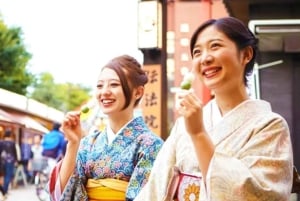 Asakusa: excursão a pé pela história e degustação de comida local