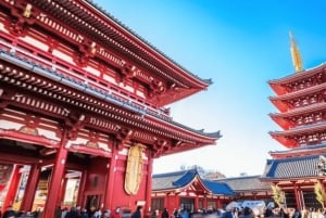 Asakusa: excursão a pé pela história e degustação de comida local