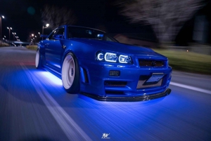 Daikoku & Tokyo Private JDM Tour by Tuned R34 , R35 GT-R