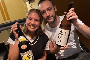 Doświadczenie w porównywaniu sake i przysmaków w shinjyuku