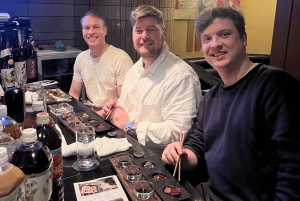 Doświadczenie w porównywaniu sake i przysmaków w shinjyuku