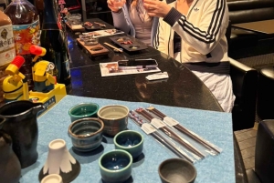 Doświadczenie w porównywaniu sake i przysmaków w shinjyuku