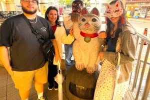 Tokyo: Gotokuji-lykkekatttempel og Harajuku Shibuya-kattekafé