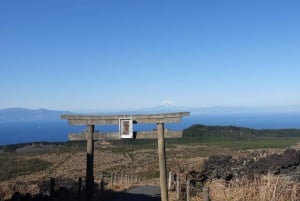 Känn vulkanen genom att vandra på Mt.Mihara
