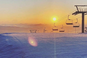 Fra Tokyo: Skiturer på Fuji-fjellet og onsen-opplevelse – dagsomvisning