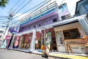 Harajuku: Kunstgalerie-Tour mit Okonomiyaki-Kochstunde
