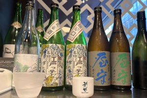 Historisk Kanda Sake-provning i Tokyos äldsta butik (1596)
