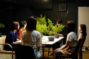 Bonsai-workshop på spanska i Shibuya, Japan