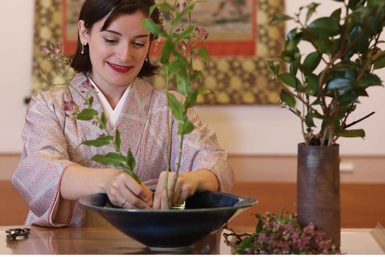 Lyxig ikebana-upplevelse