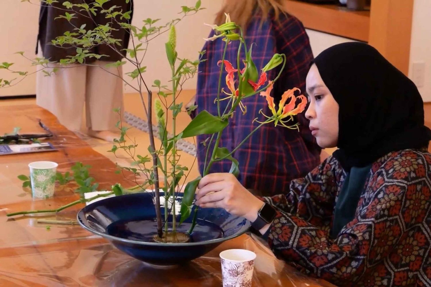 Lyxig ikebana-upplevelse