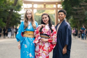 Экскурсия по Токио, Сибуя / храм Мэйдзи в KIMONO / с дружелюбным английским языком