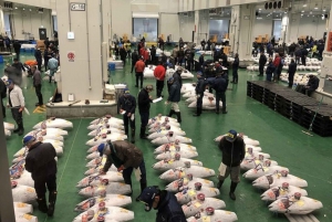 Private Toyosu & Tsukiji Market Adventure with Tuna Auction