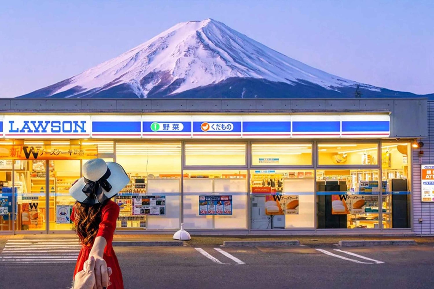 Fuji: Kawaguchisjöns linbana, Lawson och Oshino Hakkai