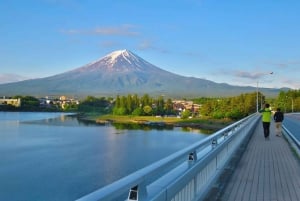 Гора Фудзияма: канатная дорога на озеро Кавагути, магазин Lawson и Осино Хаккай