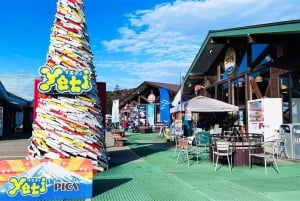Experiencia de esquí en el monte Fuji: excursión de 1 día a la estación de esquí YETI y a un onsen