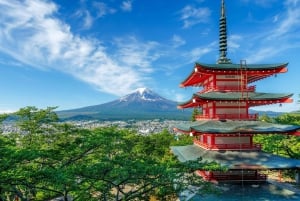 Fuji-bjergets 5 bedste steder Dagstur: Arakurayama Park, Oshino Hakkai