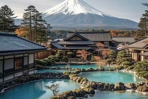 Fuji-bjergets 5 bedste steder Dagstur: Arakurayama Park, Oshino Hakkai