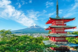 Excursão ao Monte Fuji: Lago Kawaguchi, Santuário, Aldeia Curativa e Pagode