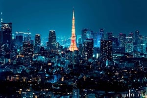 Neo Tokio después de medianoche: un viaje fotográfico cyberpunk.