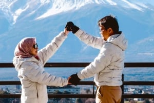 Depuis Tokyo : visite privative d'une journée complète du mont Fuji avec guide