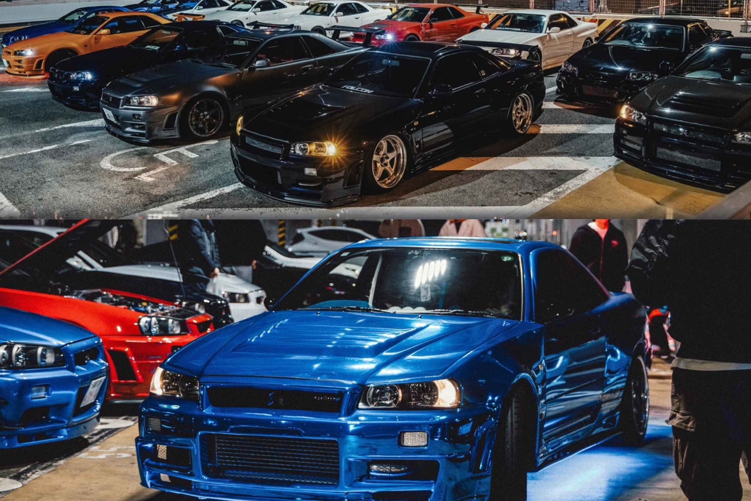 【R34】Tóquio：Tour particular de Daikoku em R34 modificado