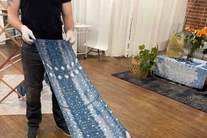 Shibori-Färben in Tokio, Japan