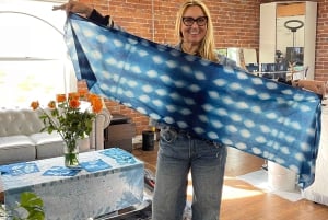 Shibori-Färben in Tokio, Japan